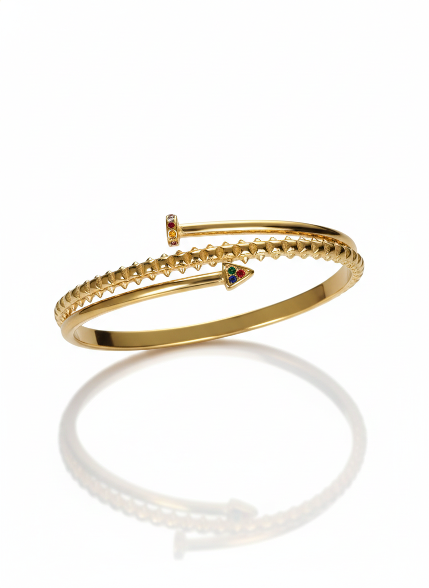 Brazalete Clavo Dorado