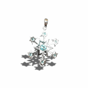 Colgante Copo de Nieve con Circonitas