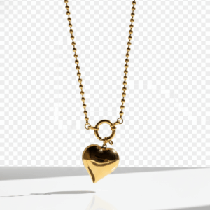 Collar Dorado con Corazón