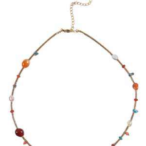 Collar piedra natural y acero