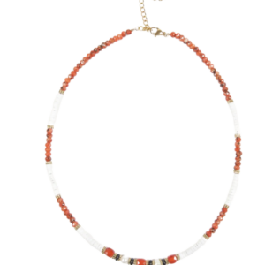 Collar piedras naturales anaranjadas