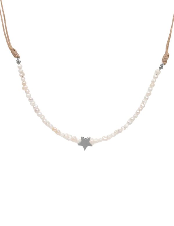 Collar estrella con peerlas