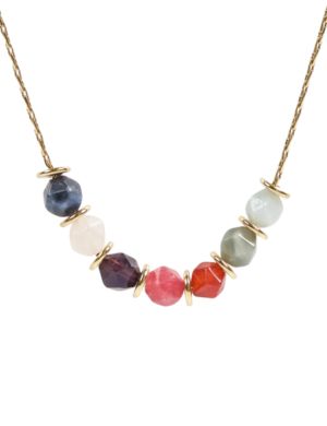 Collar de piedras multicolor