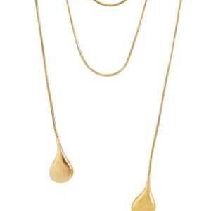 Collar largo dorado