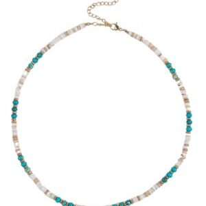 Collar con piedras de color azul