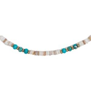 Collar con piedras naturales de color azul