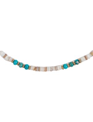 Collar con piedras azules