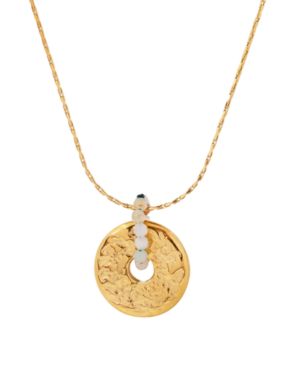 Collar circulo pequeño amazonita