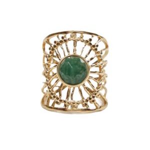 Anillo atrapasueños con piedra africana