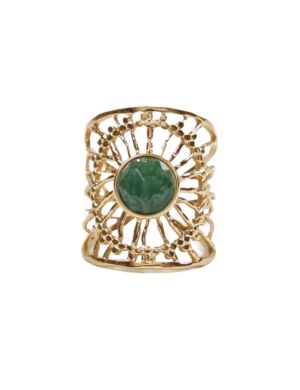 anillo atrapasueños piedra africana