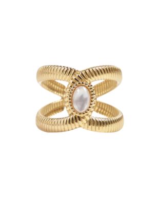 anillo cadena nacar
