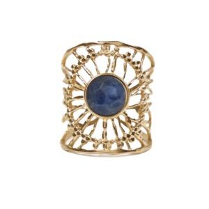 Anillo atrapasueños con sodalita
