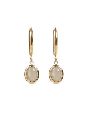 Pendientes ovalados aqua
