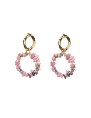 Pendientes rodocrosita irregular