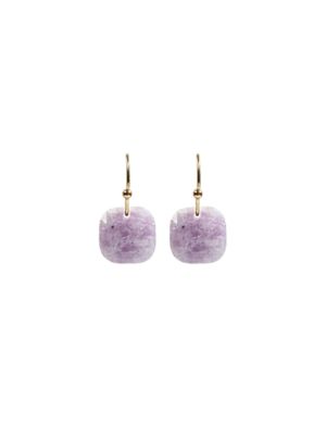 pendientes piedra lepidolita