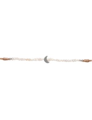 Pulsera luna plateada