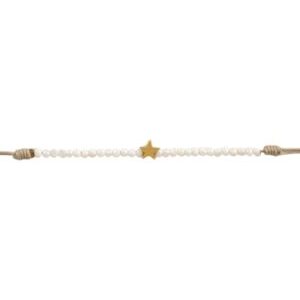 Pulsera con estrella dorada
