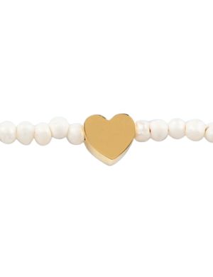 Pulsera corazon dorado