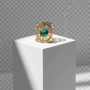 Anillo atrapasueños con piedra africana