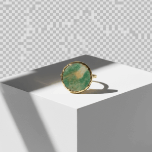 Anillo con piedra africana natural