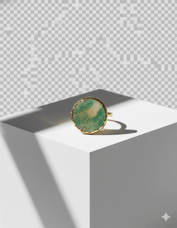 Anillo con piedra africana natural