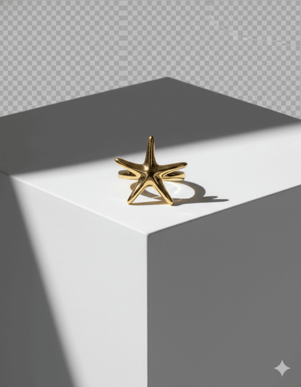 Anillo dorado estrella de mar