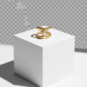 Anillo estilo cadena con nacar ovalado