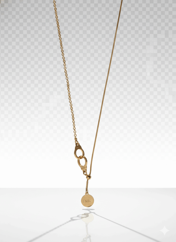 Collar Dorado con Esposas