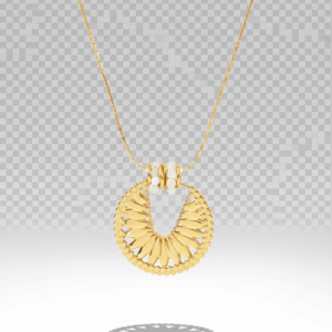 Collar abanico con piedra nacar