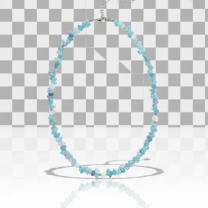 Collar dorado con apatita natural irregular