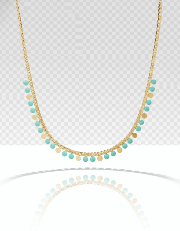 Collar esmaltado muticolor