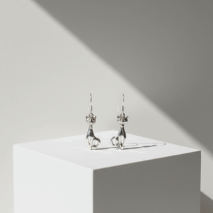 Pendientes de Plata con Gatitos