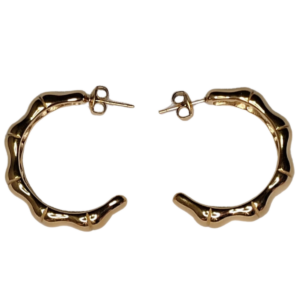 Pendientes Dorados Estilo Bambú
