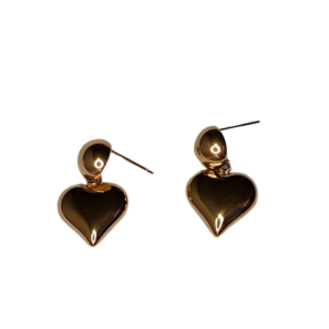 Pendientes Dorados con Corazón