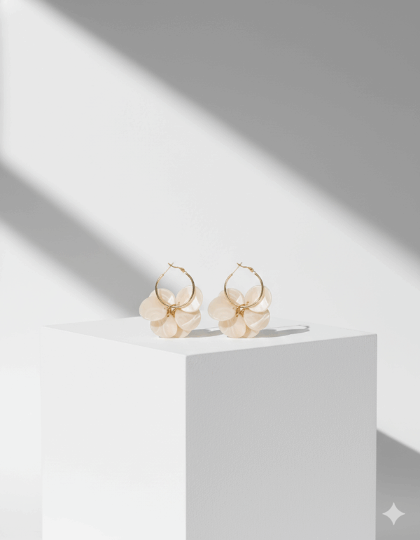 Pendientes fantasia estilo flor