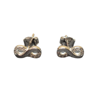 Pendientes de Plata con Símbolo del Infinito
