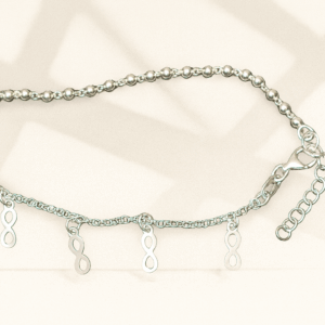 Pulsera de Plata con Símbolo del Infinito
