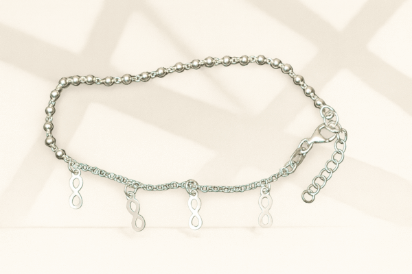 Pulsera de Plata con Símbolo del Infinito