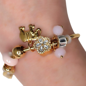 Pulsera Dorada con Charms