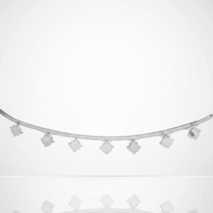 Tobillera estrellas plateada