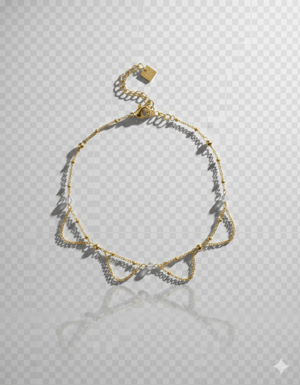 Tobilllera con piedra nacar