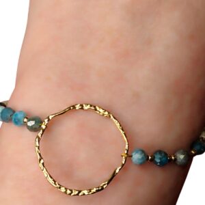 Pulsera apatita azul