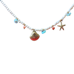 Collar charms almeja y estrella