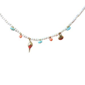 Collar charms caracola y almeja