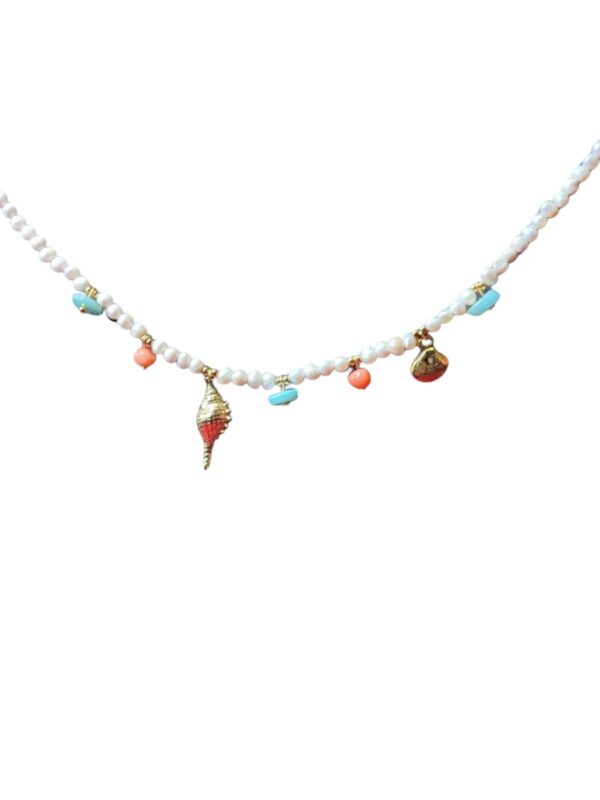 Collar caracola y almeja