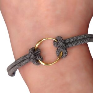 Pulsera gris aro