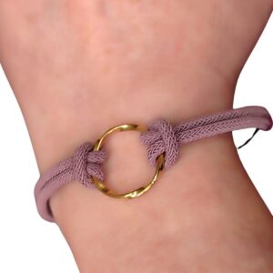 Pulsera rosa envejecido