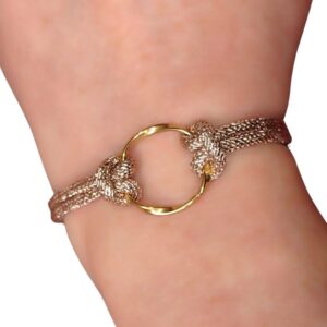 Pulsera rosa con brillo