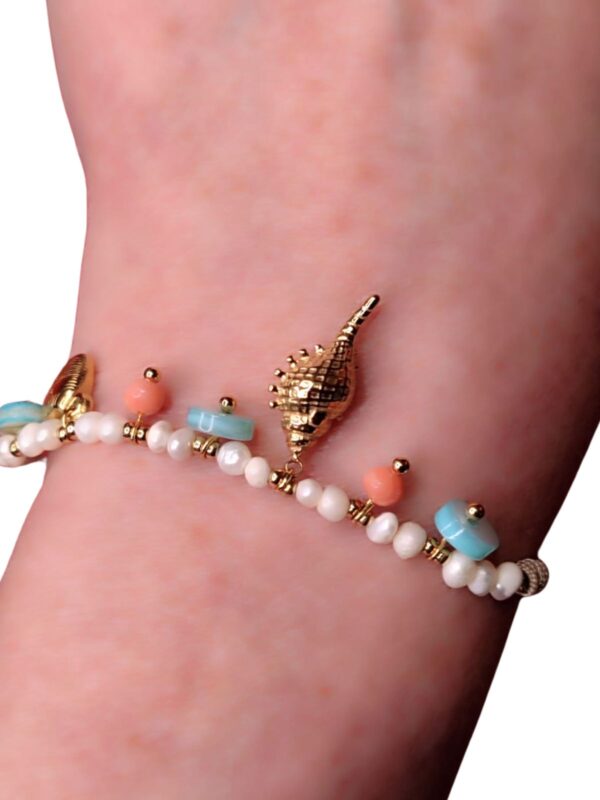 Pulsera charm caracola