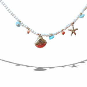 Collar charms almeja y estrella